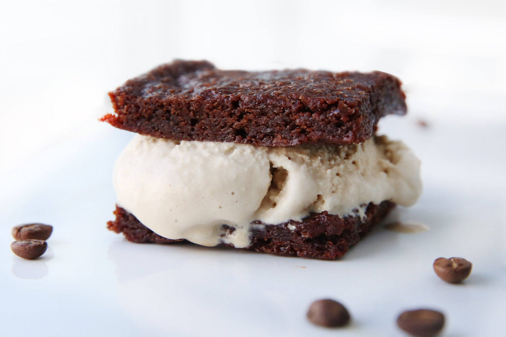Espresso Brownie Ice Cream Sandwiches