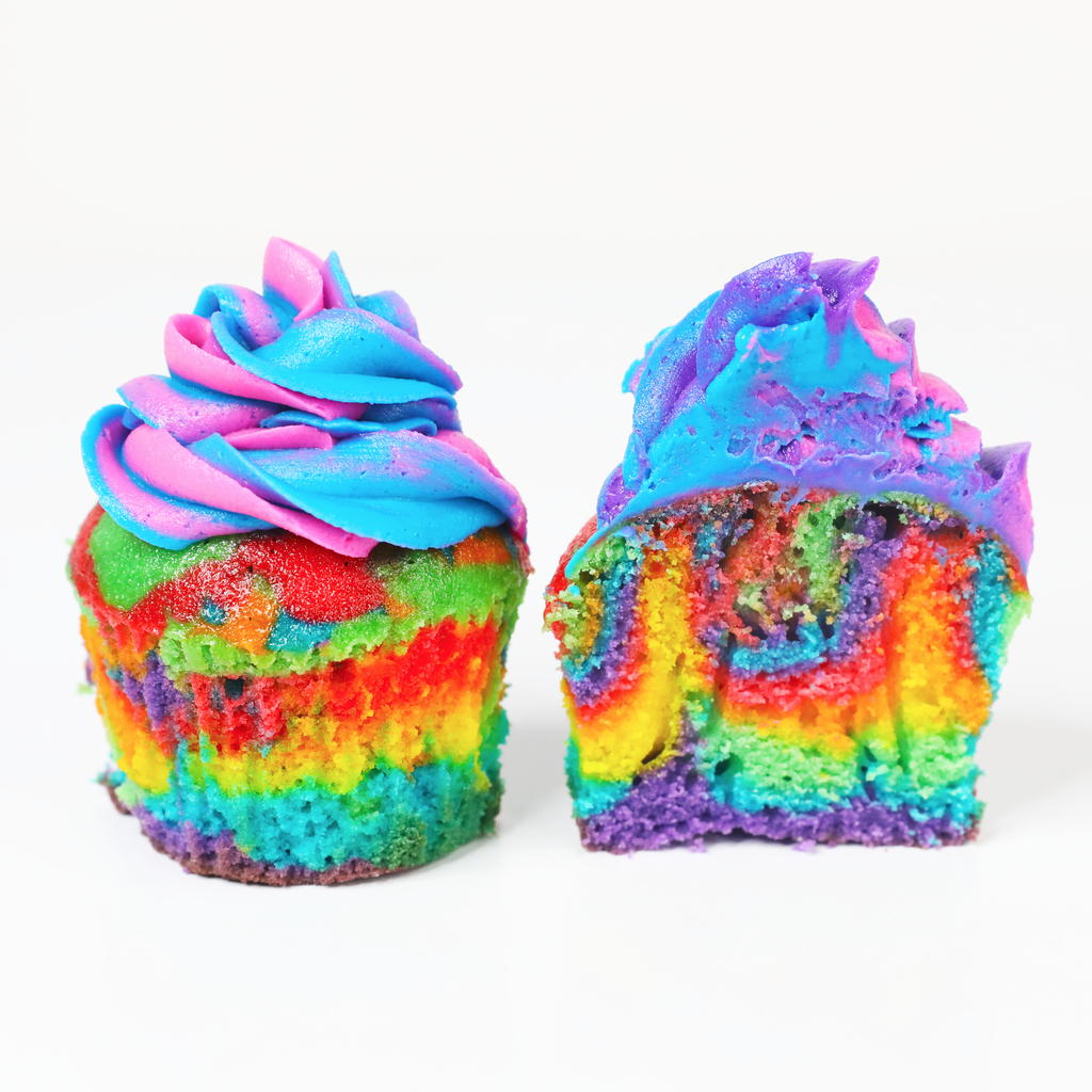 Foodstirs Organic Simply Sweet Vanilla Rainbow Lisa Frank Unicorn Cupcakes