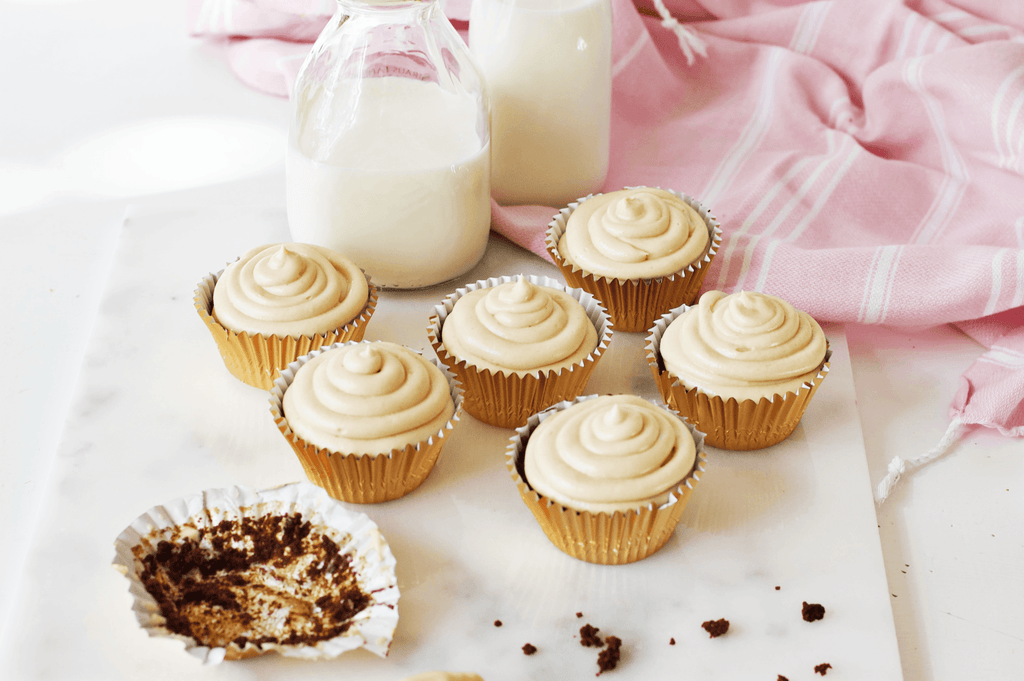 Chocolate Cupcakes with Peanut Butter Frosting