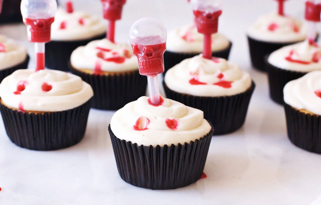 Vampire Bite Cupcakes