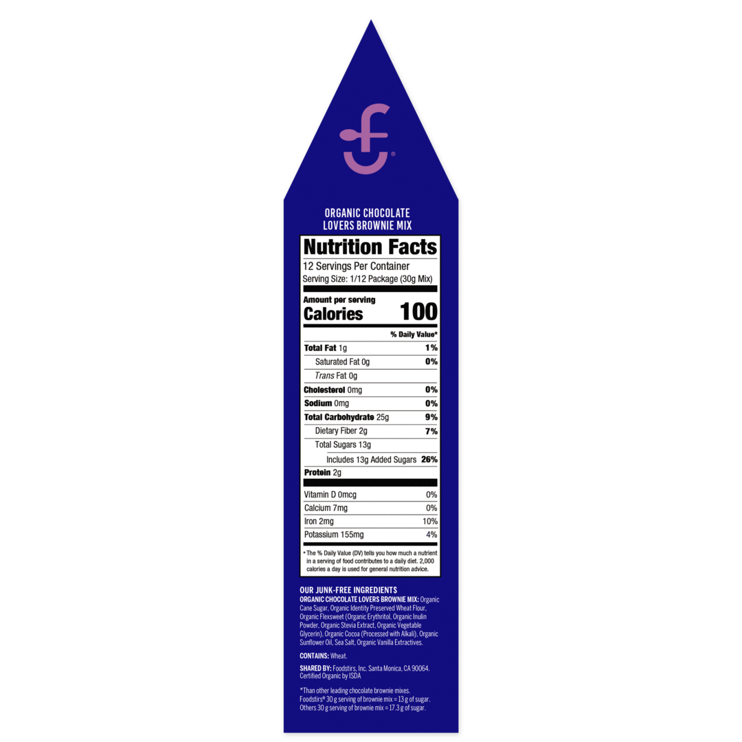 Foodstirs Organic Chocolate Lovers Brownie Mix Mixes Foodstirs 