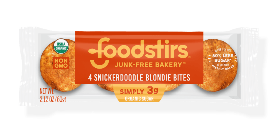 Snickerdoodle Blondie Bites - (6 4-packs of snickerdoodles, 24 mini snickerdoodles) Foodstirs 