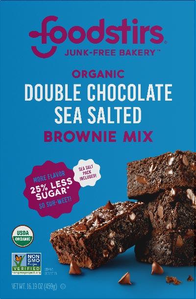 foodstirs organic double chocolate brownie