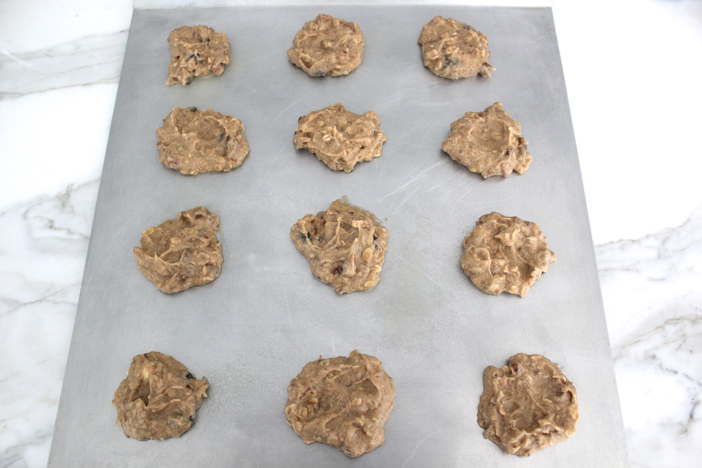 Granola Chocolate Chip Cookies on Sheet