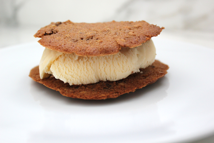 Ice Cream Sandwich with Granola Cookies