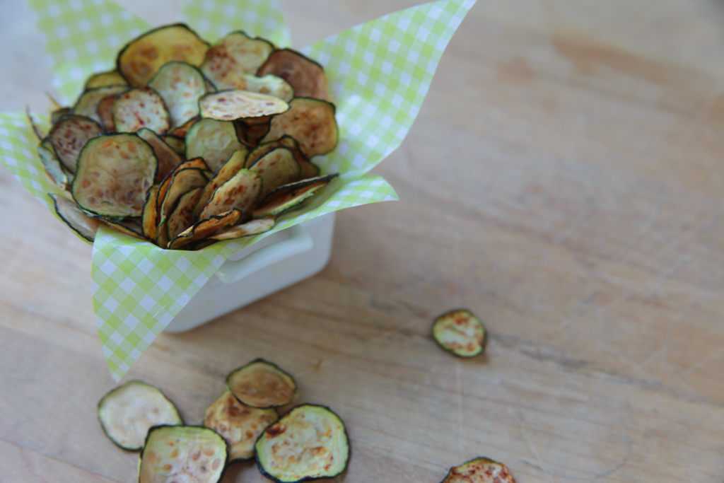Zucchini Chips in basket